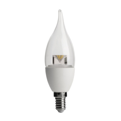 لامپ شمعی اشکی شفاف تاج دار 6 وات سیماران SL-SCC آفتابی